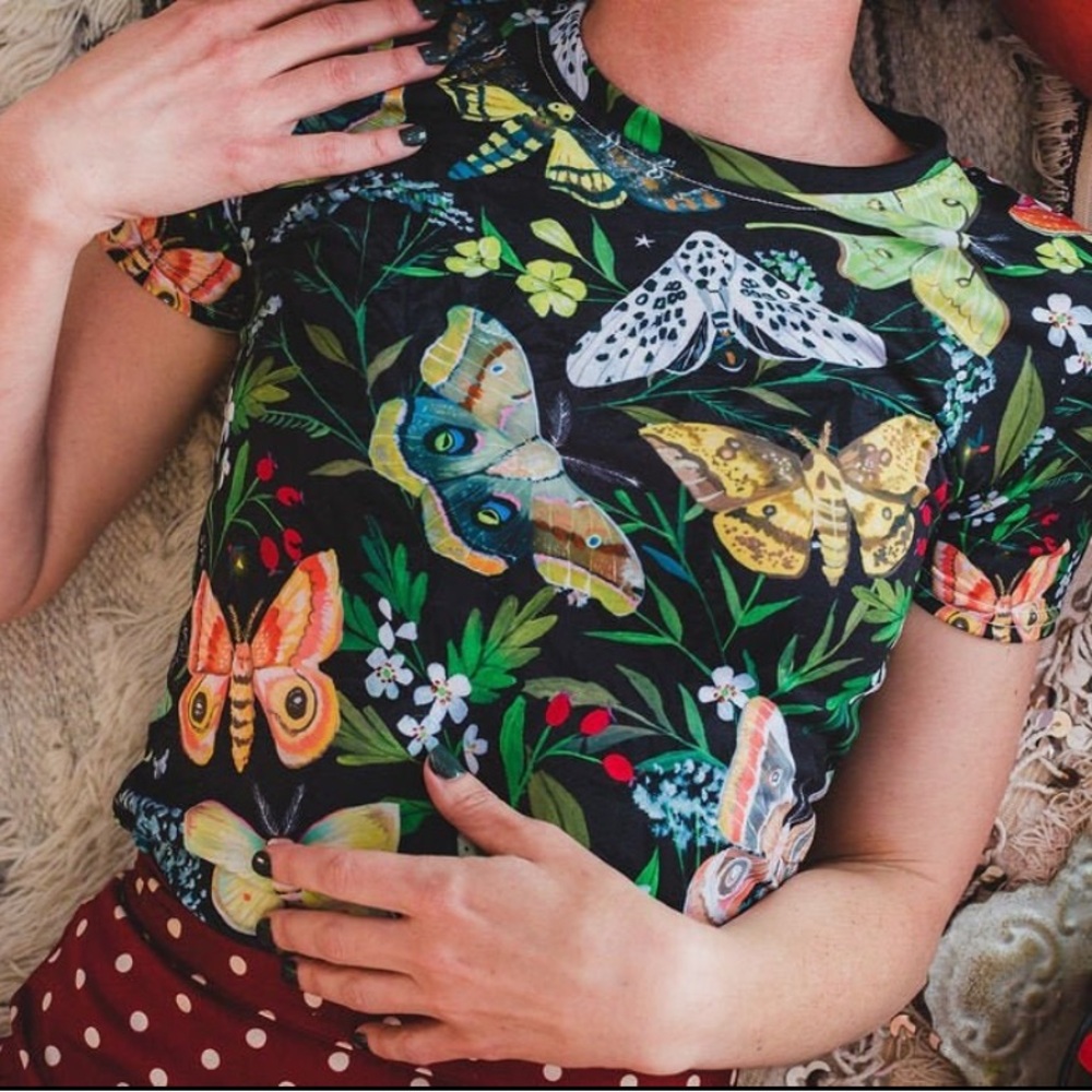 Katie Daisy “Night Garden” tee